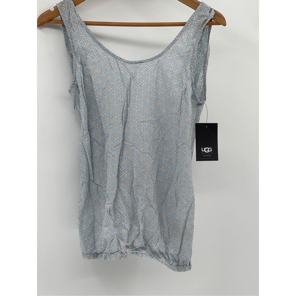 UGG Shirt Tank Sleep Lounge Women Size‎ Medium Blue New